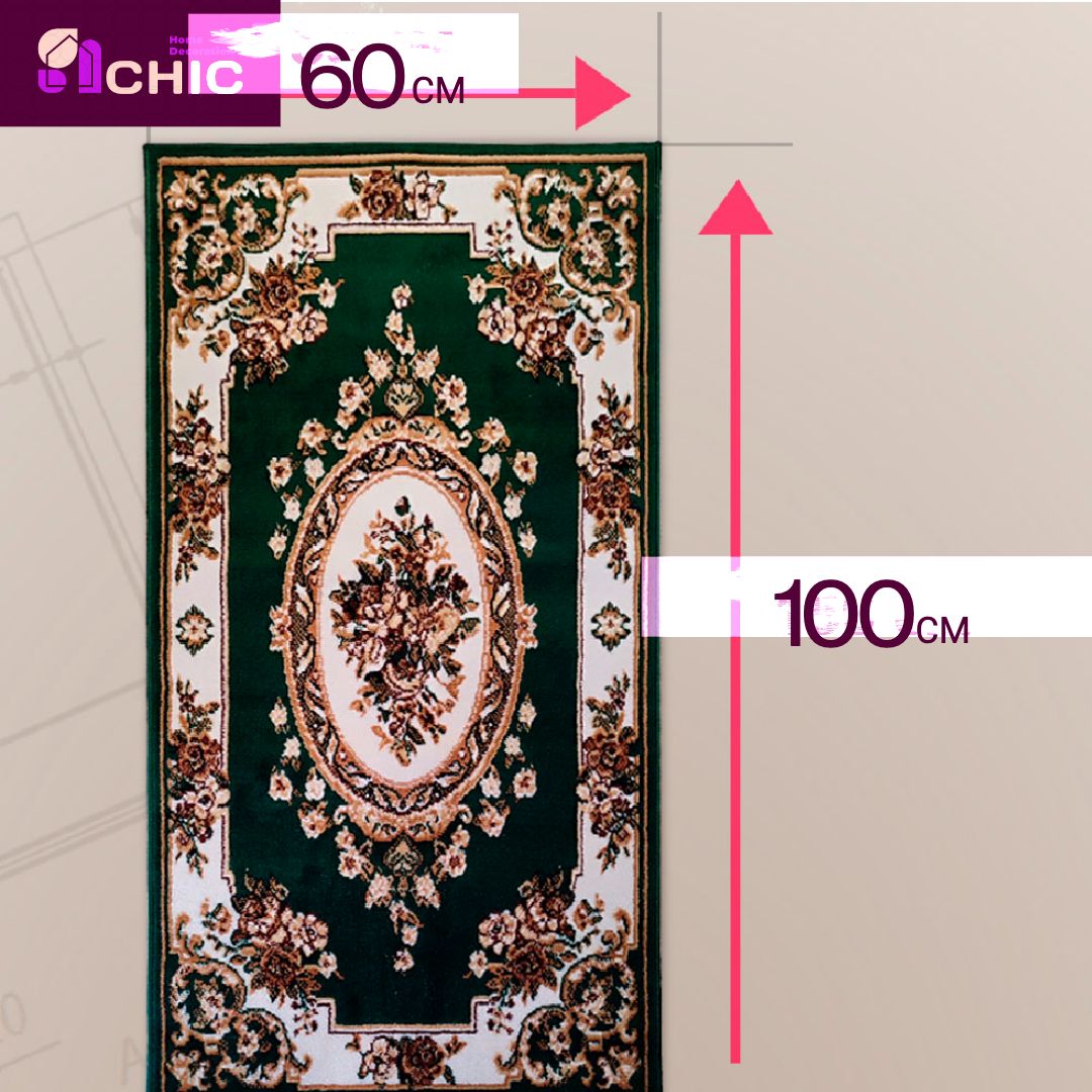 Chic HomeDecoration Коврик прикроватный Классика, 0.6 x 1 м