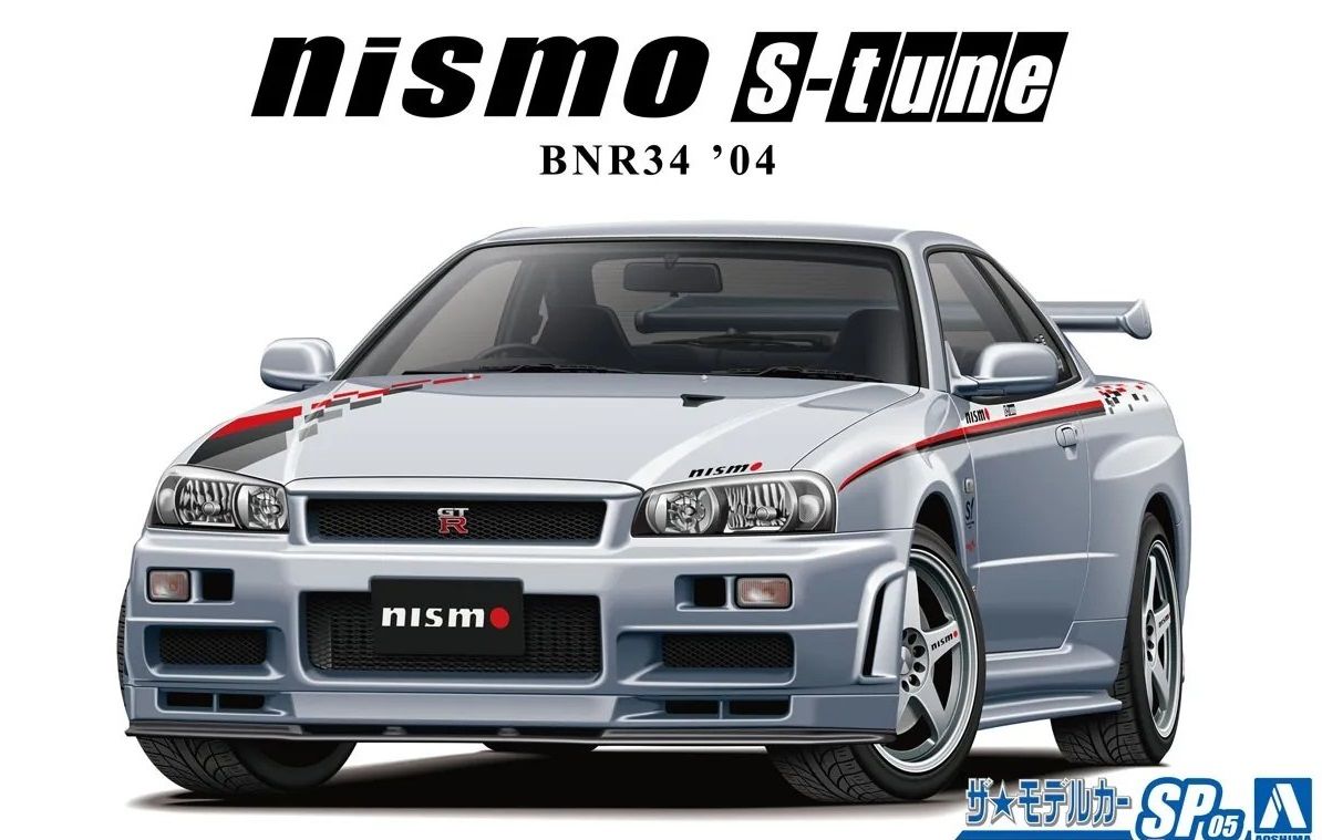 Aoshima Сборная модель Nissan Skyline GT-R R34 Nismo S-Tune '04, 1/24