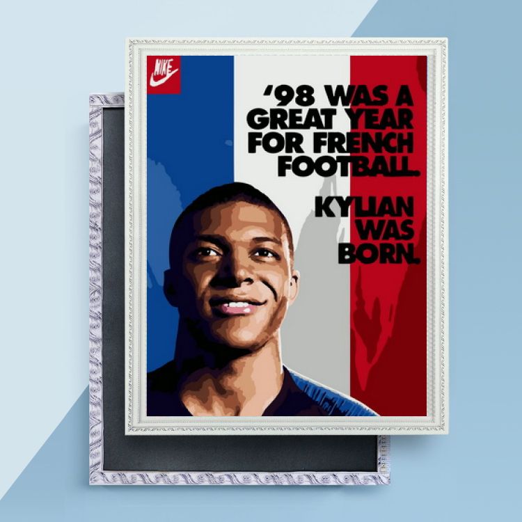 Картина по номерам на подрамнике 30x40 см Футболист ТМ Цветной