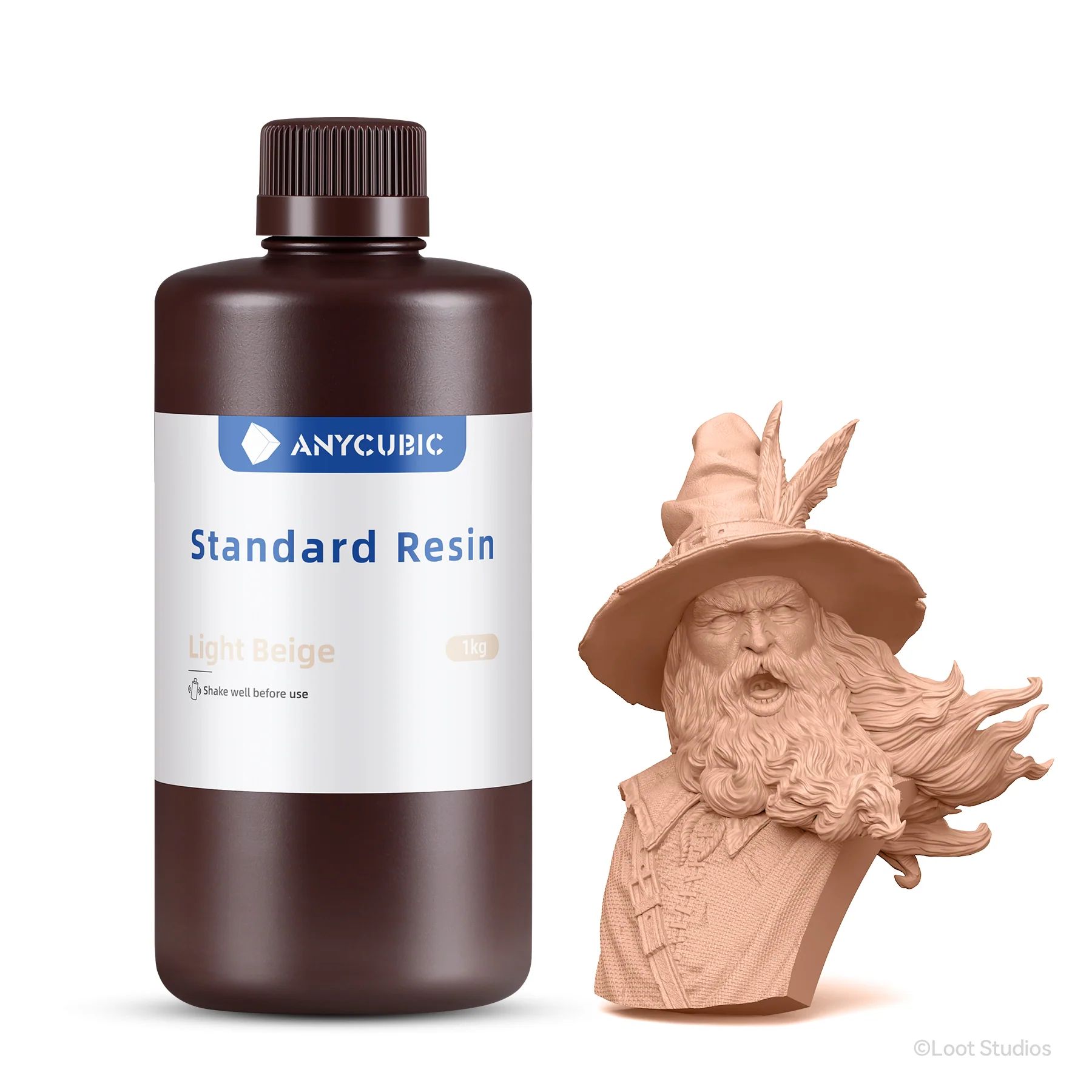 Фотополимерная смола Anycubic Standart Resin, 1л. Бежевая