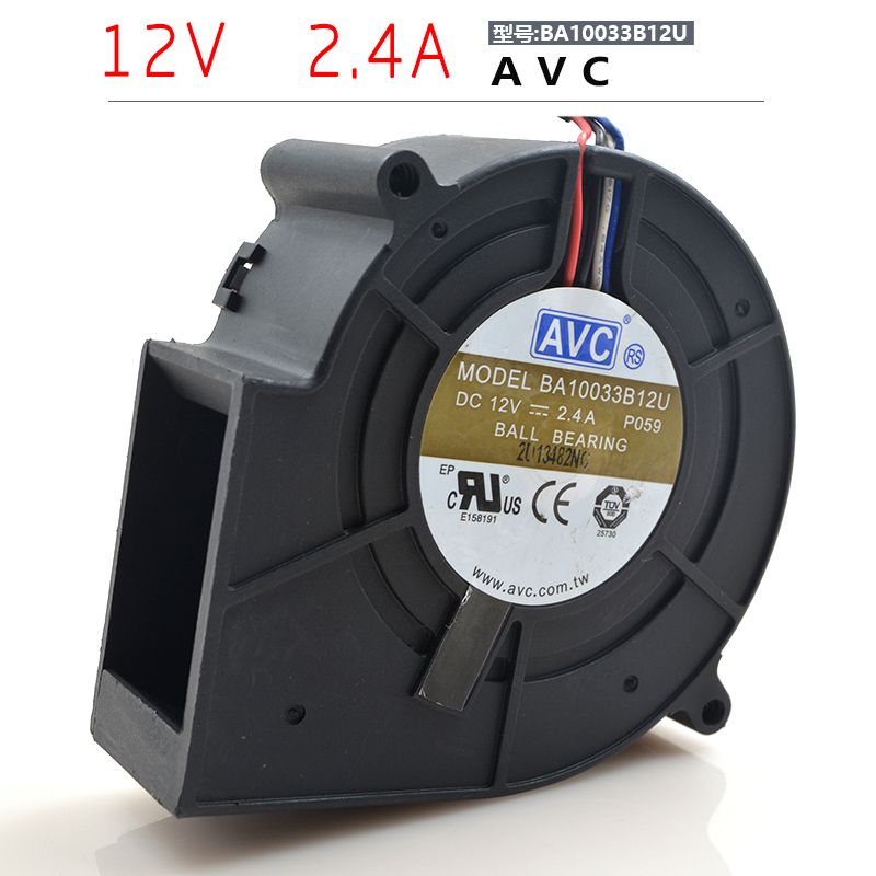 DELTA AVC 9733 Шарик 12V 2.4A BA10033B12U 9CM Барбекю Жесткий вентилятор