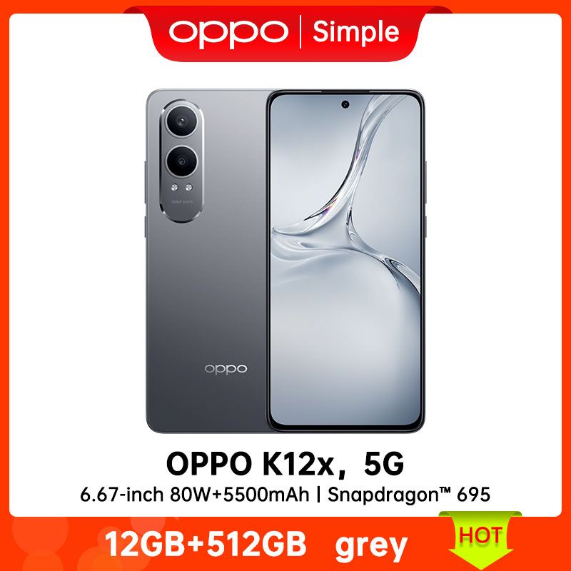 OPPOСмартфонOPPOK12x5GCN12/512ГБ,серый