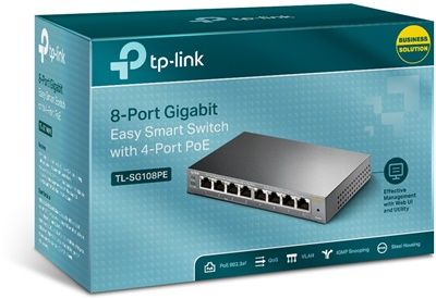 TP-Link Комплект с модемом/роутером TL-SG108PE (Весь мир)