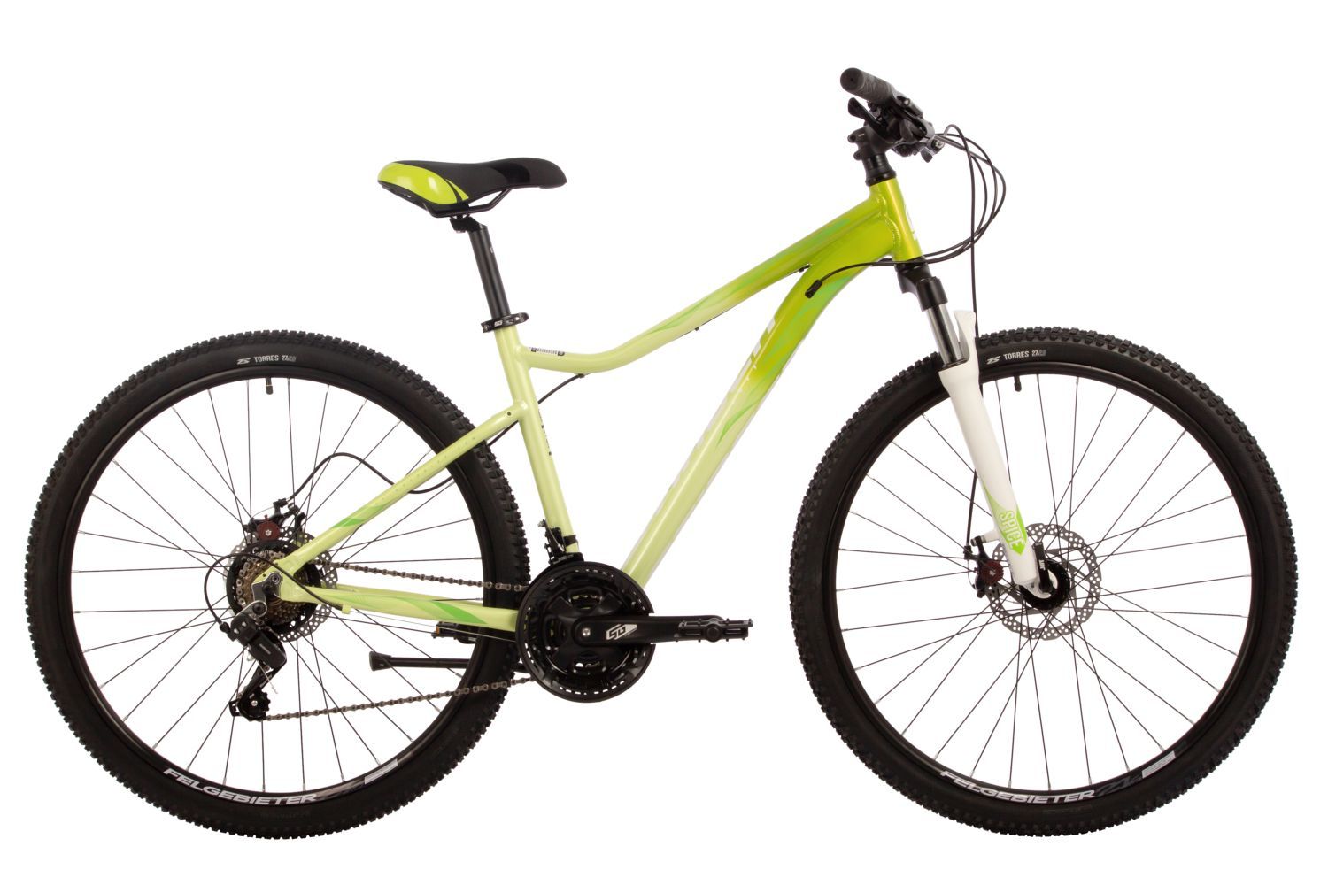 Stinger Велосипед Горный, женский STINGER laguna EVO 27.5" 2024, 17", зелёный