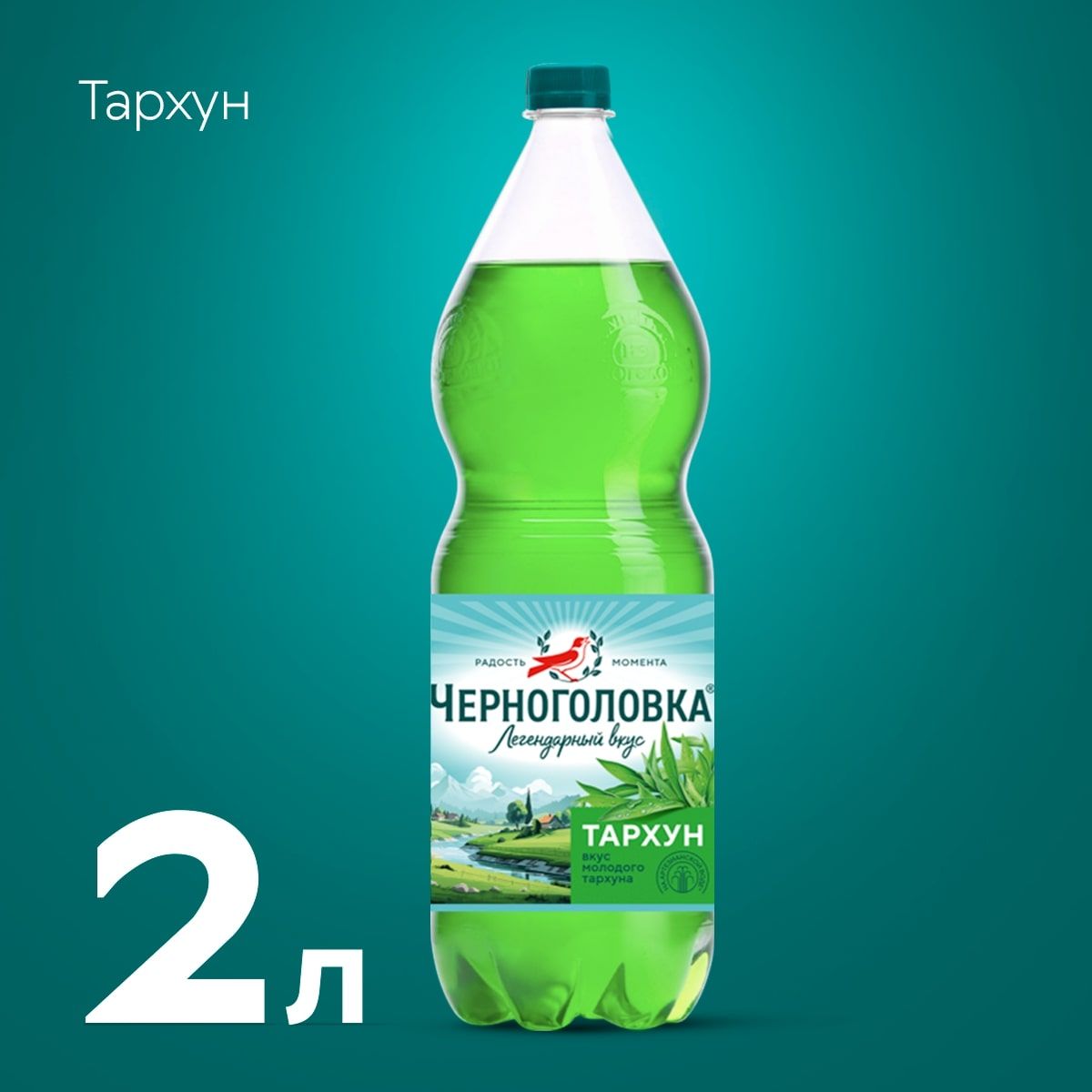 Лимонад Черноголовка Тархун, 2 л - купить с доставкой по выгодным ценам в  интернет-магазине OZON (140241042)