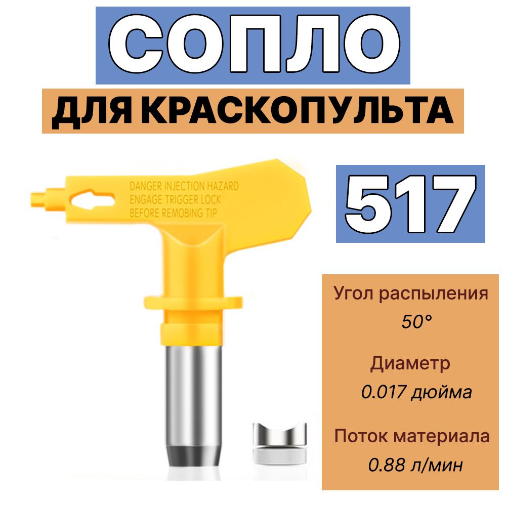 Сопло для безвоздушного краскопульта 517