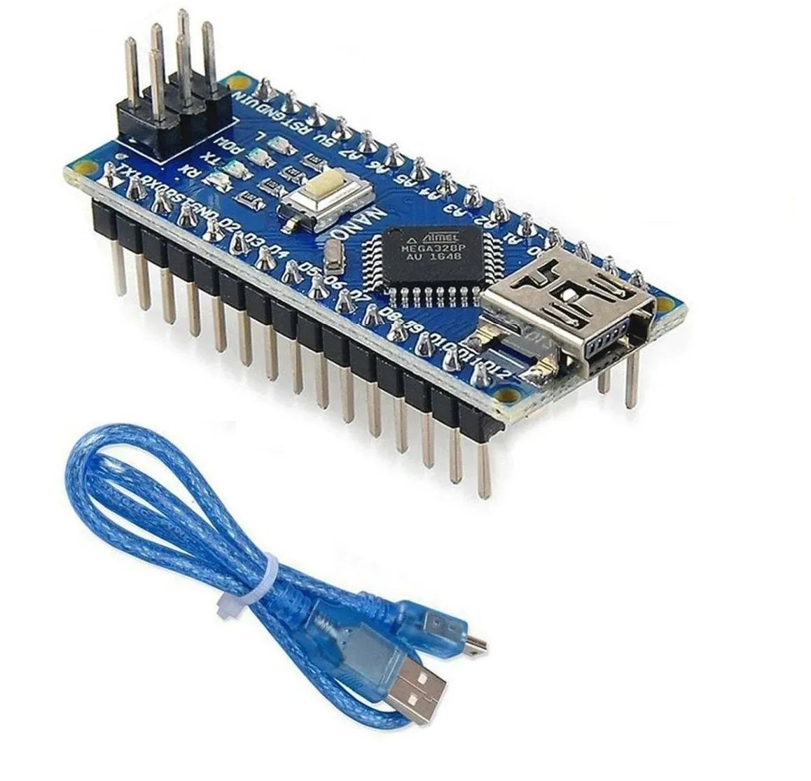 ПлатаArduinoNanoV3.0(скабелем)/USB/ATMEGA328PCH340