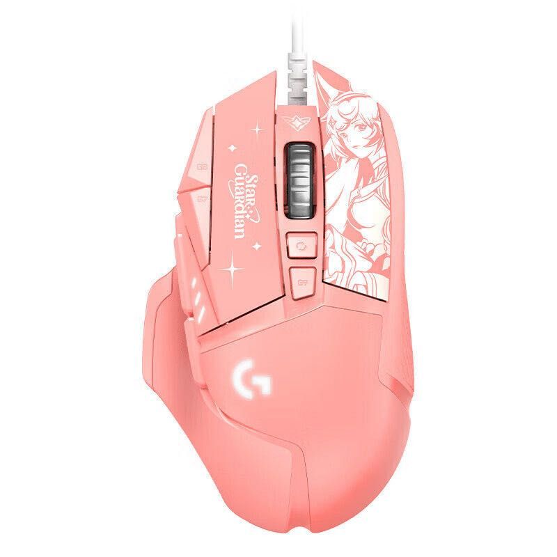 Игровая мышь проводная G502 SG розовый Ahri League of Legends (Logitech)