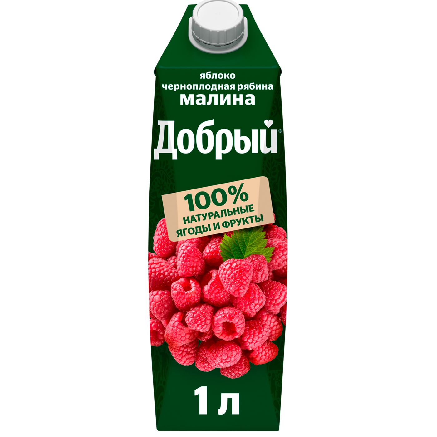 НЕКТАР ДОБРЫЙ, яблоко, черноплодная рябина, малина, 1 л