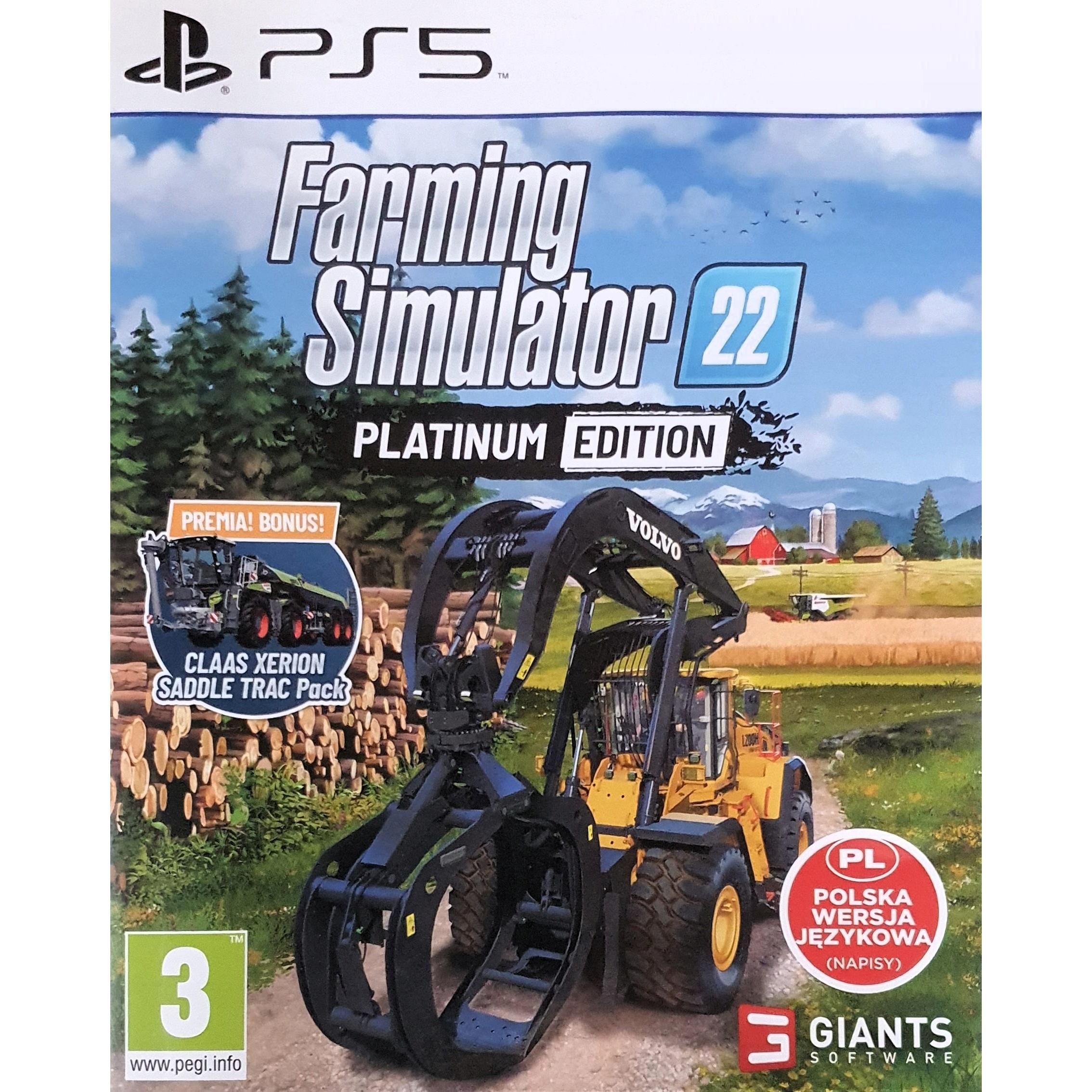 Игра Farming Simulator 22 Platinum Edition PS5 (PlayStation 5, Русские субтитры)