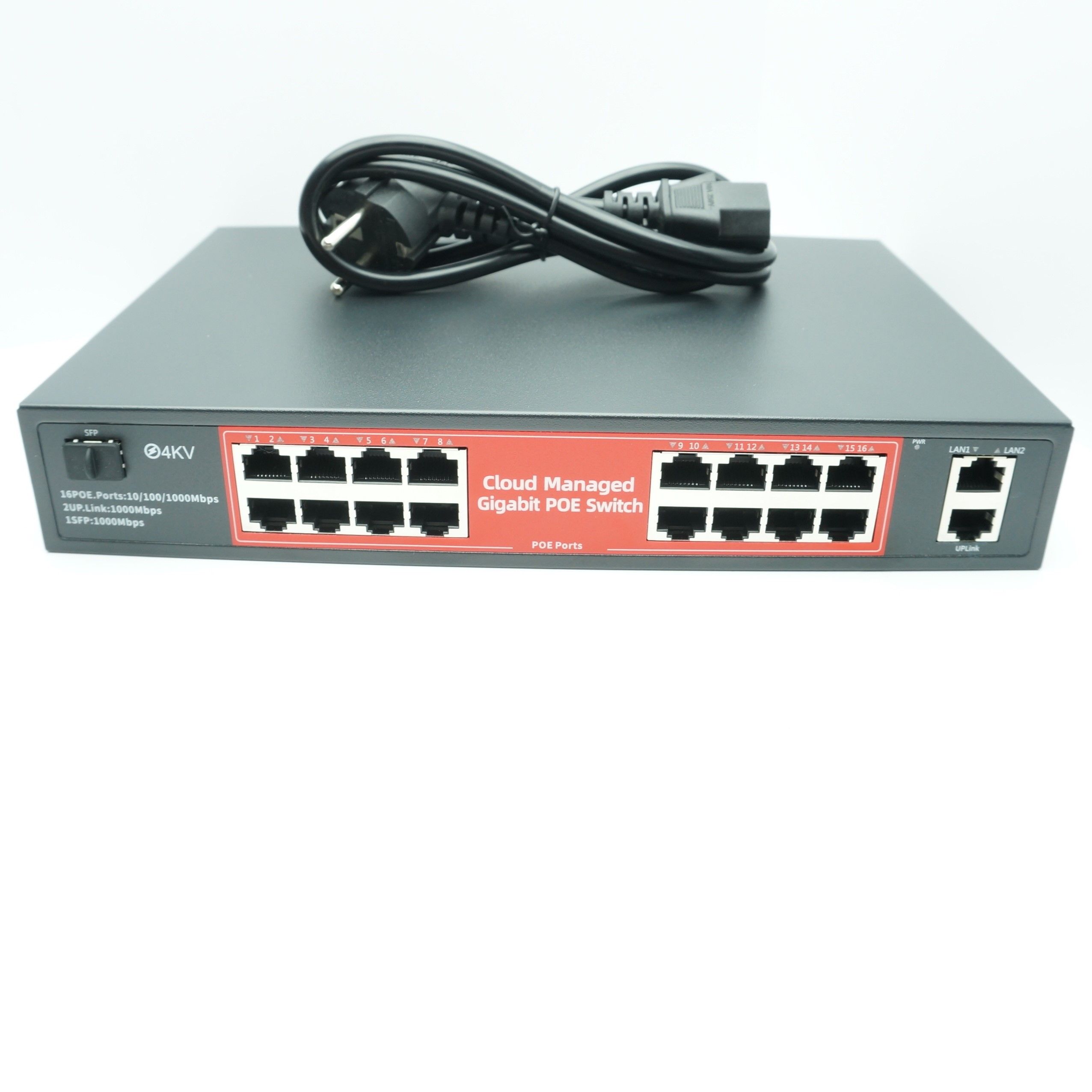 Smart GPS316 управляемый Коммутатор POE Switch полностью Гигабитный (802.3af/at) 16 РоЕ + 2 Uрlink + SFP 240W