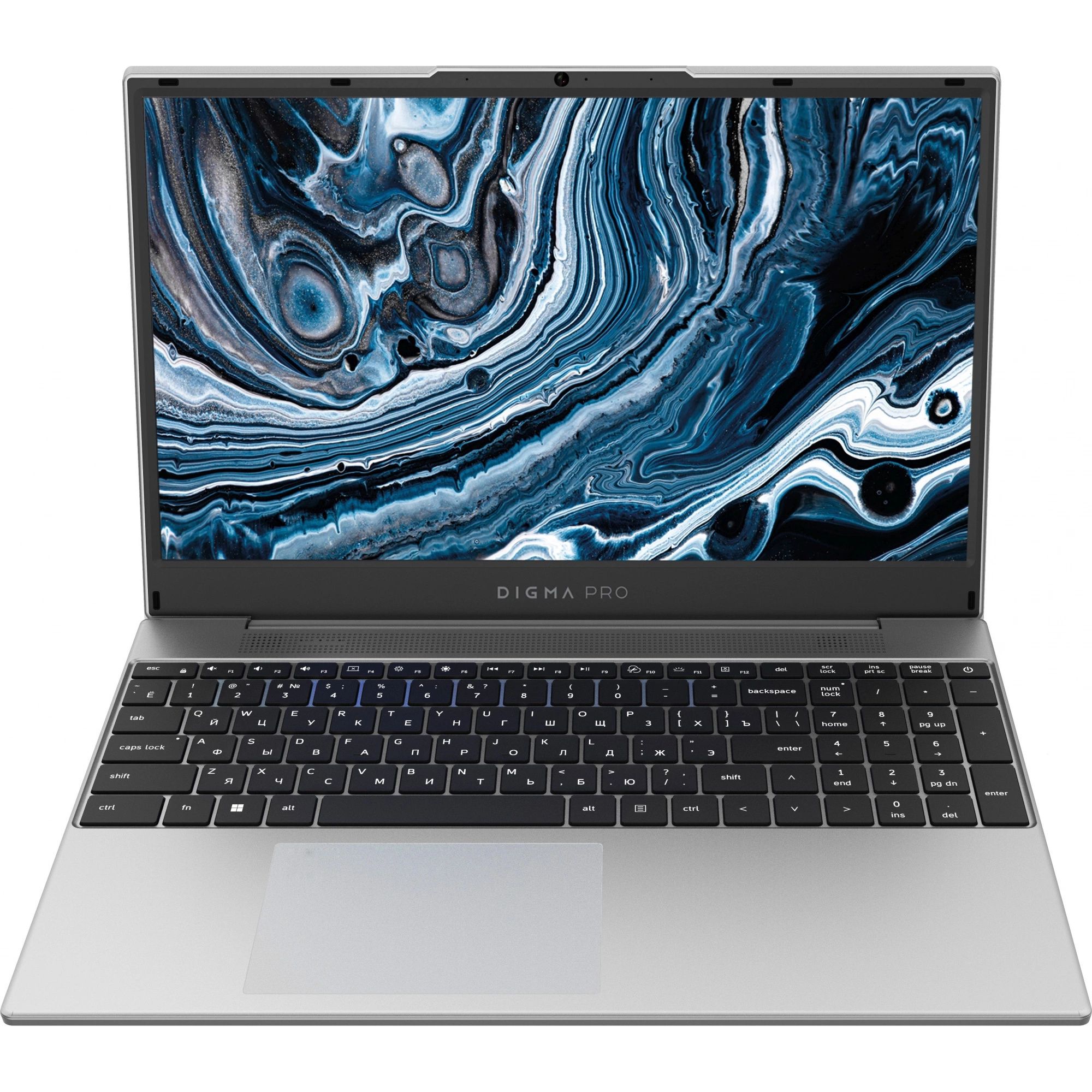 Digma Pro Breve Ноутбук 15.6", AMD Ryzen 7 5700U, RAM 16 ГБ, SSD 512 ГБ, AMD Radeon, Windows Pro, (DN15R7-ADXW01), серебристый, Русская раскладка