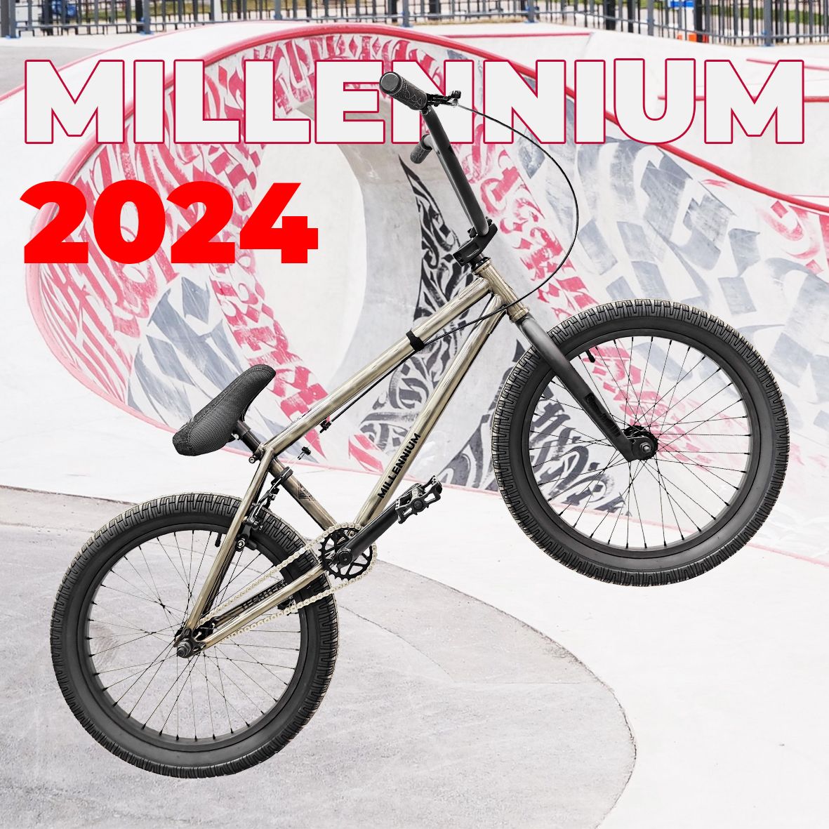 Велосипед трюковой BMX TECH TEAM Millenium 20.4" 2024 серый