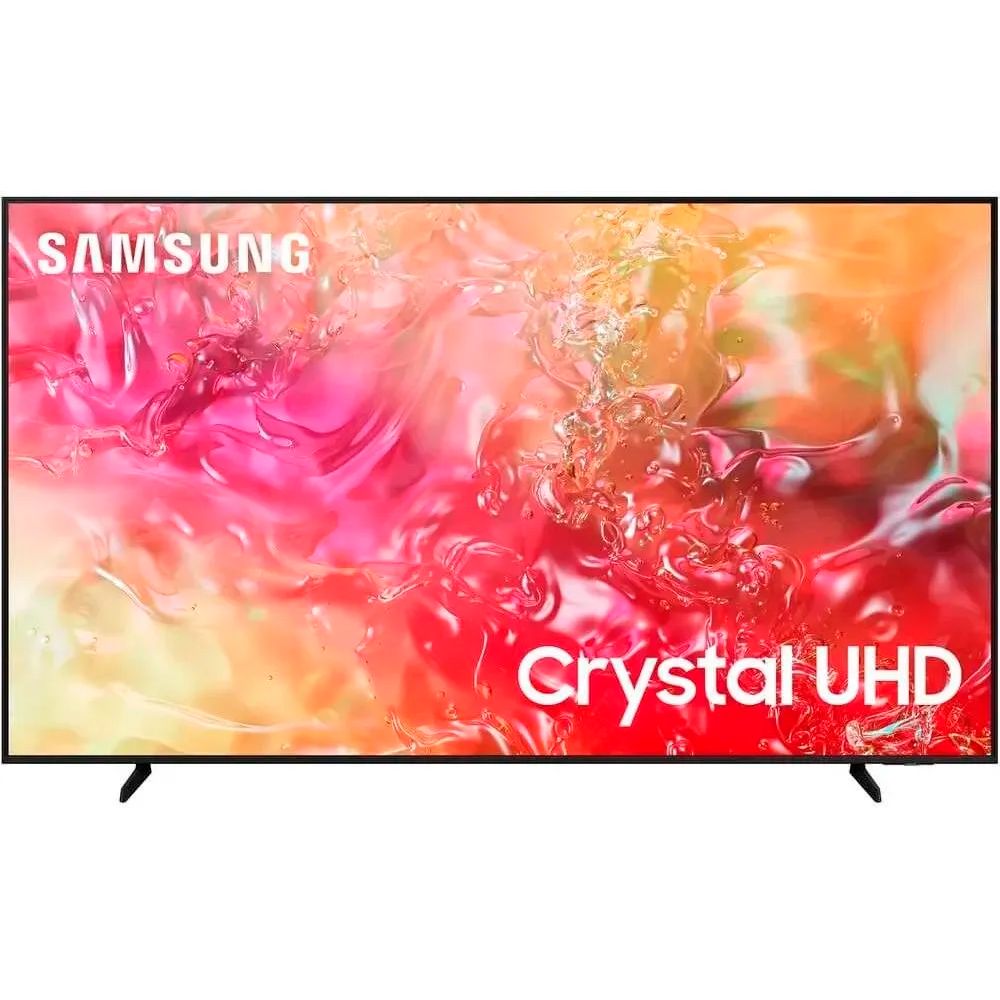 SamsungТелевизорUE43DU7100UXRU(2024)43"4KUHD,черный