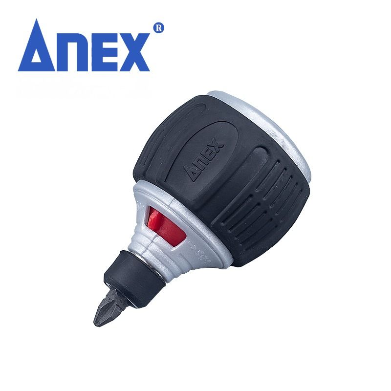 ANEX Трещоточная отвертка NO.307D Крестовая плоская двухцелевая Т-образная отвертка Сделано в Японии