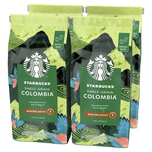 STARBUCKSSingle-OriginColombia,среднейобжарки,цельныекофейныезерна,450г(4шт.вупаковке)