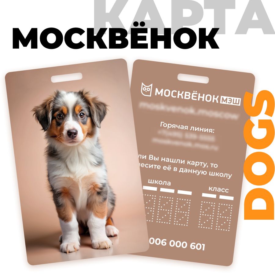 Карта Москвёнок DOGS №3