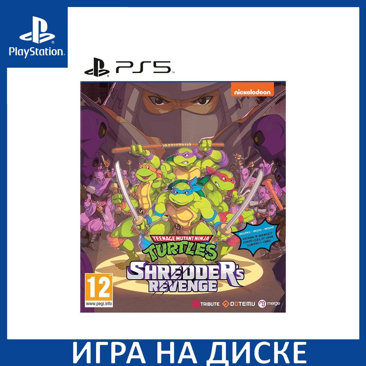 ИграTMNTTeenageMutantNinjaTurtles(ЧерепашкиНиндзя)ShreddersRevengePS5ДискнаPlayStation5