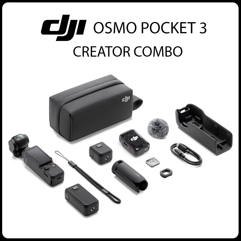 DJI Экшн-камера Osmo Pocket 3, черный матовый