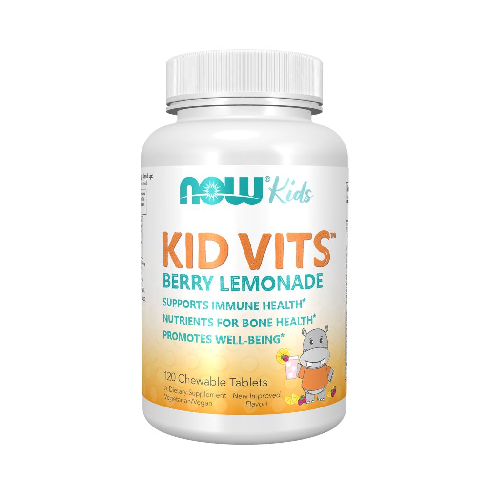 Витамины для детей NOW Kid Vits Berry Lemonade, 120 жевательных таблеток