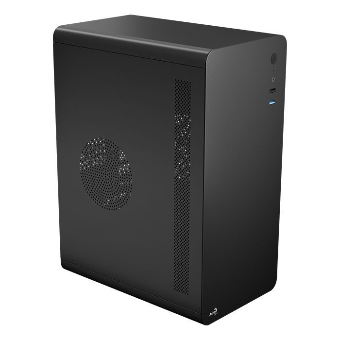 Aerocool Компьютерный корпус Корпус MiniTower CS-110 black mATX, без БП, USB2.0+USB3.0 4711099476824, черный (4711099476824)