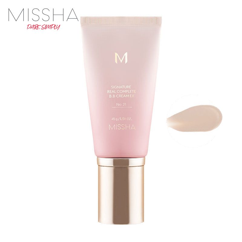 MISSHA bb крем M Signature Real Complete BB Cream EX 45мл ( 21 Natural Beige )Тональный крем бб корейская косметика купить на OZON по низкой цене (1651538835)