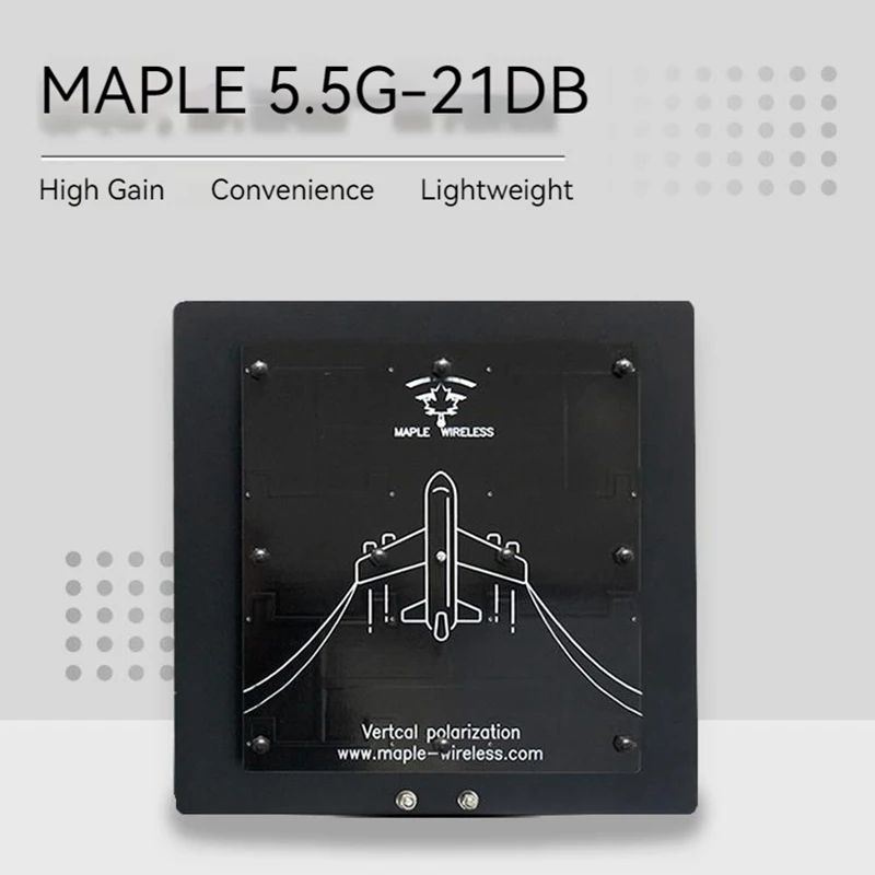 Антенна Maple Wireless 21dBi 5,5G (SMA-AAT) направленная антенна с высоким коэффициентом усиления из авиационного алюминия для SIYI