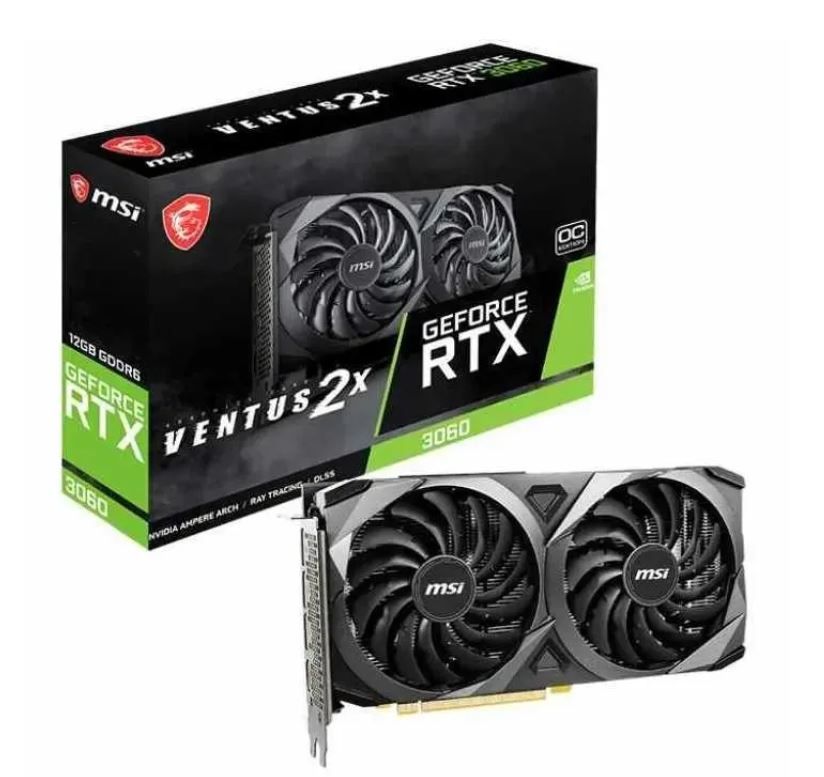 MSIВидеокартаGeForceRTX3060RTX3060Ventus2XOCRU12ГБ(912-V513-290)