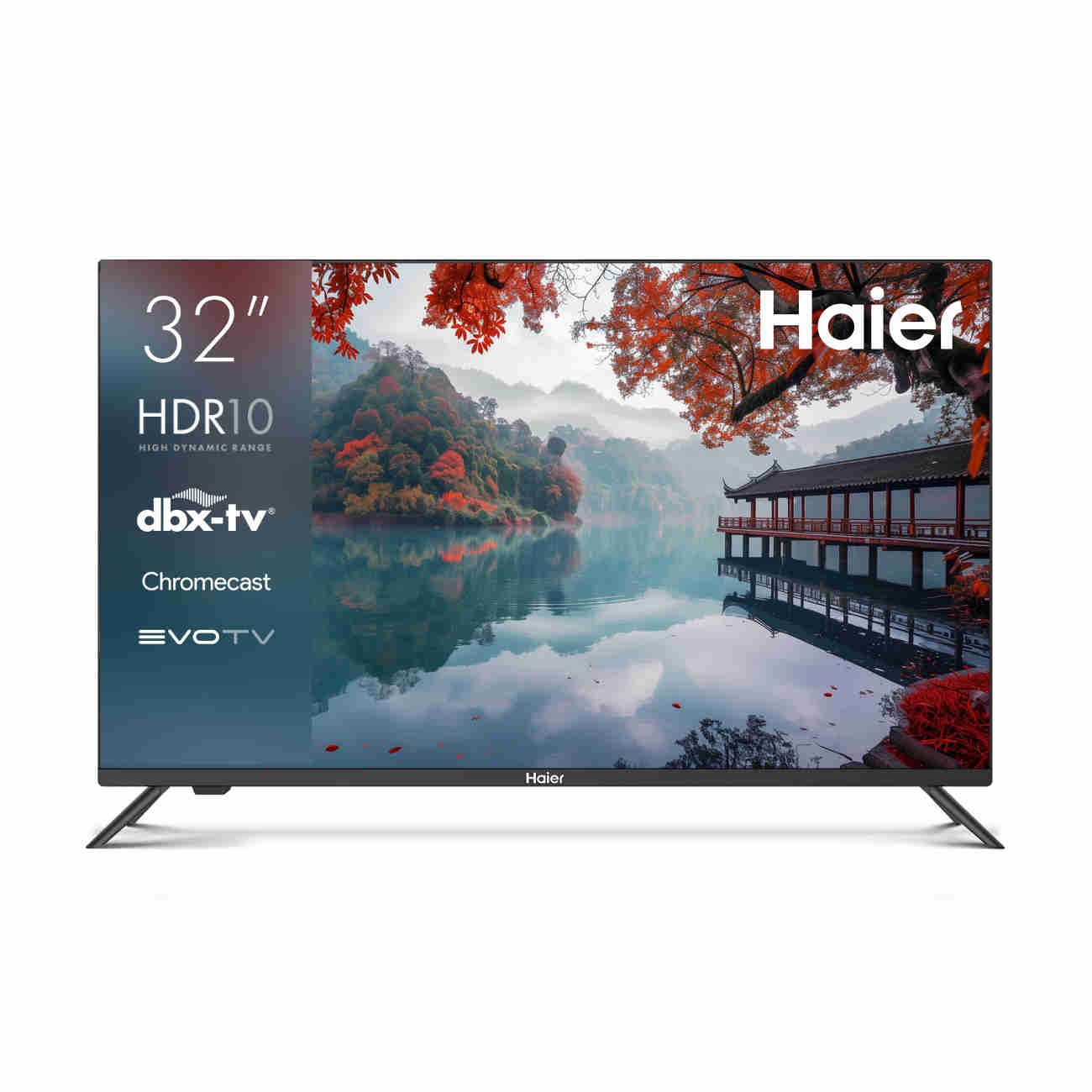 HaierТелевизор32SmartTVM132"HD,черный.Уцененныйтовар