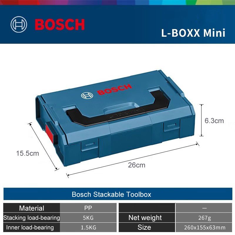 BoschЯщикдляинструментов26х15.5х6.3см,6секц.,6отд.