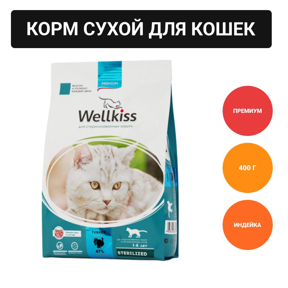 Корм Wellkiss Для Стерилизованных Купить