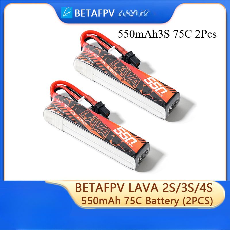 BETAFPV LAVA 2S / 3S / 4S 550mAh 75C Аккумулятор XT30 (2шт)