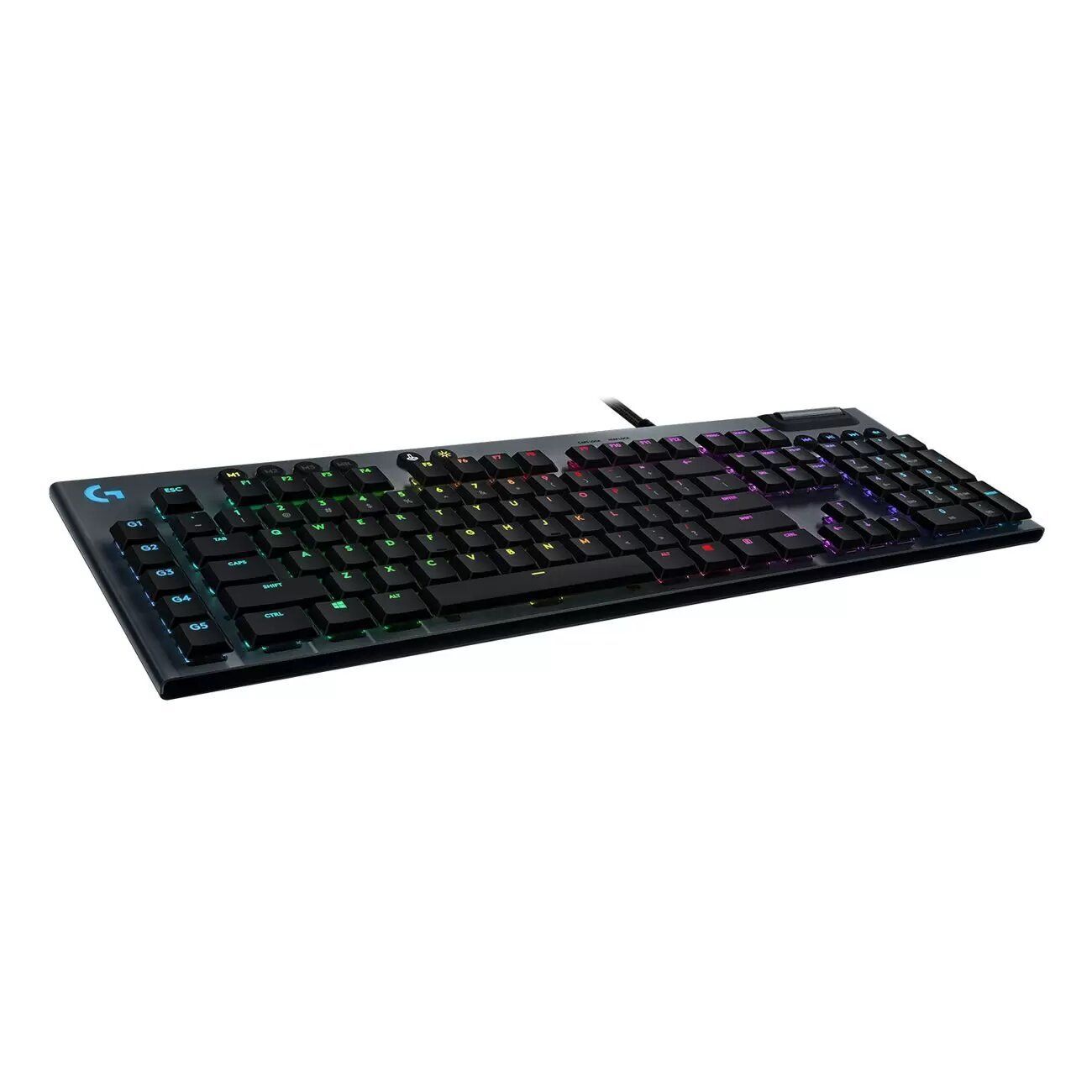 LogitechGИгроваяклавиатурапроводнаяG813/G815,(GLTactileBrown),Русскаяраскладка,серыйметаллик