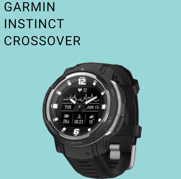 GARMINУмныечасыINSTINCTCROSSOVER-StandardEdition,черный/смартчасыдляспорта,мужские,женские