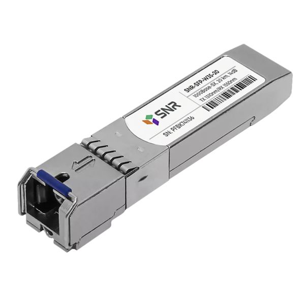 ТрансиверSNRМодульSFPWDM,дальностьдо20км(14dB),1310нмLC(SNR-SFP-W35-20-LC)