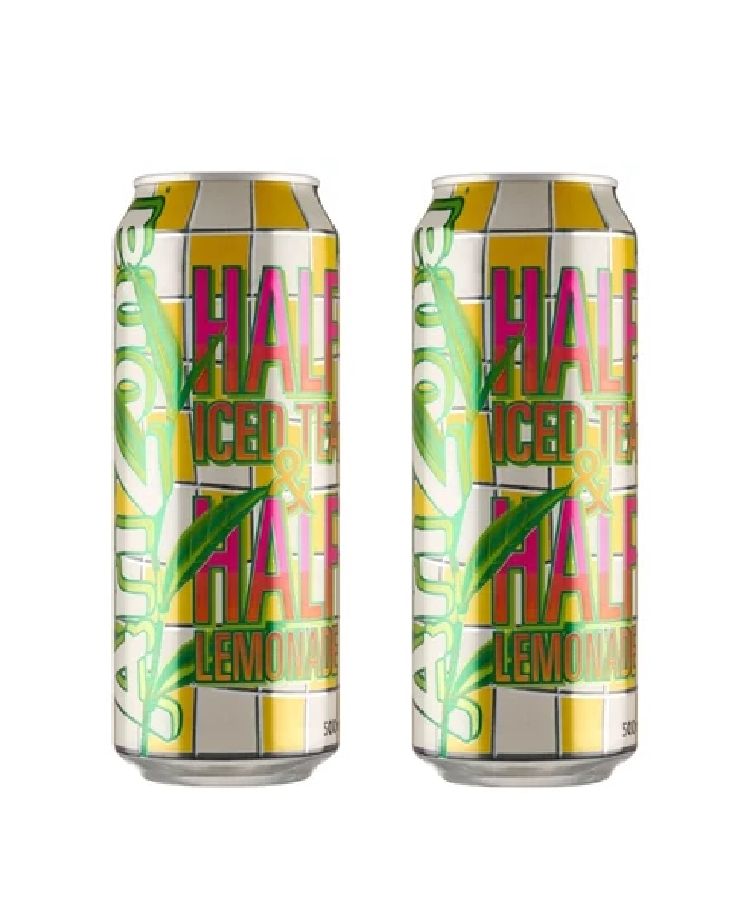 Напиток сокосодержащий AriZona Half&Half Iced Tea Lemonade, 2 шт по 500 мл