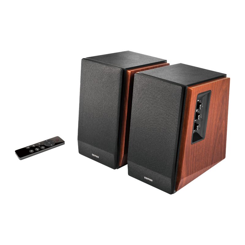 КолонкистационарныеBluetoothEDIFIERR1700BTsbrown,полочнаяакустическаясистема2.0,свозможностьюподключениясабвуфера