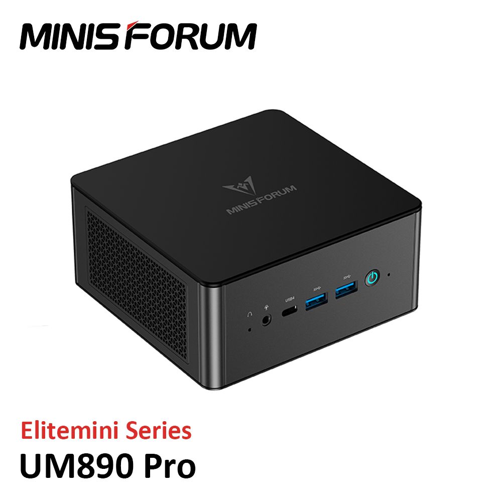 MINISFORUMМини-ПКUM890Pro(AMDRyzen98940HS,RAMОтсутствует,AMDRadeon780M,),черный