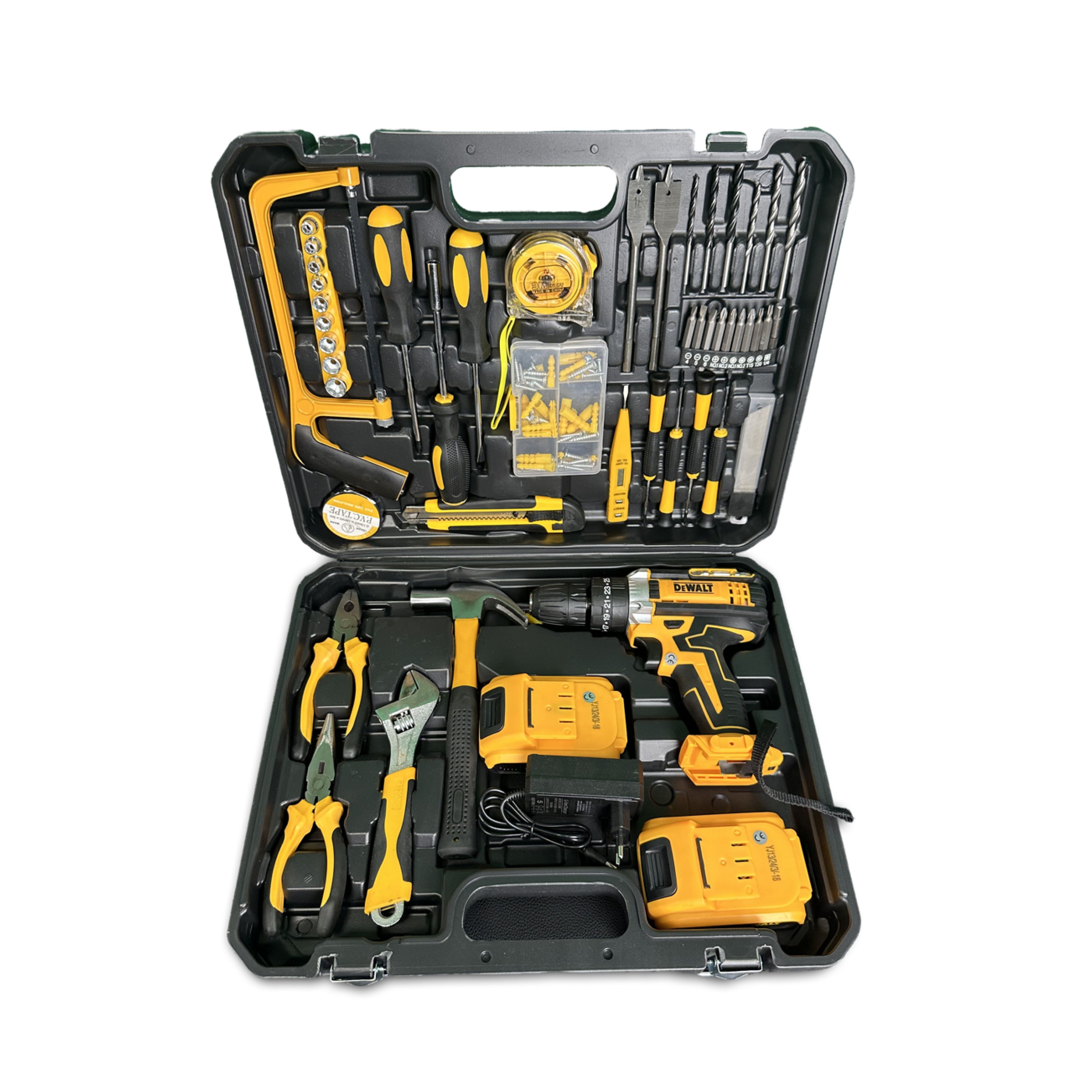 Дрель-Шуруповерт аккумуляторный DeWalt 36V 6 А.ч / Кейс с набором инструментов, бит, свёрл, головок 108+ предмета