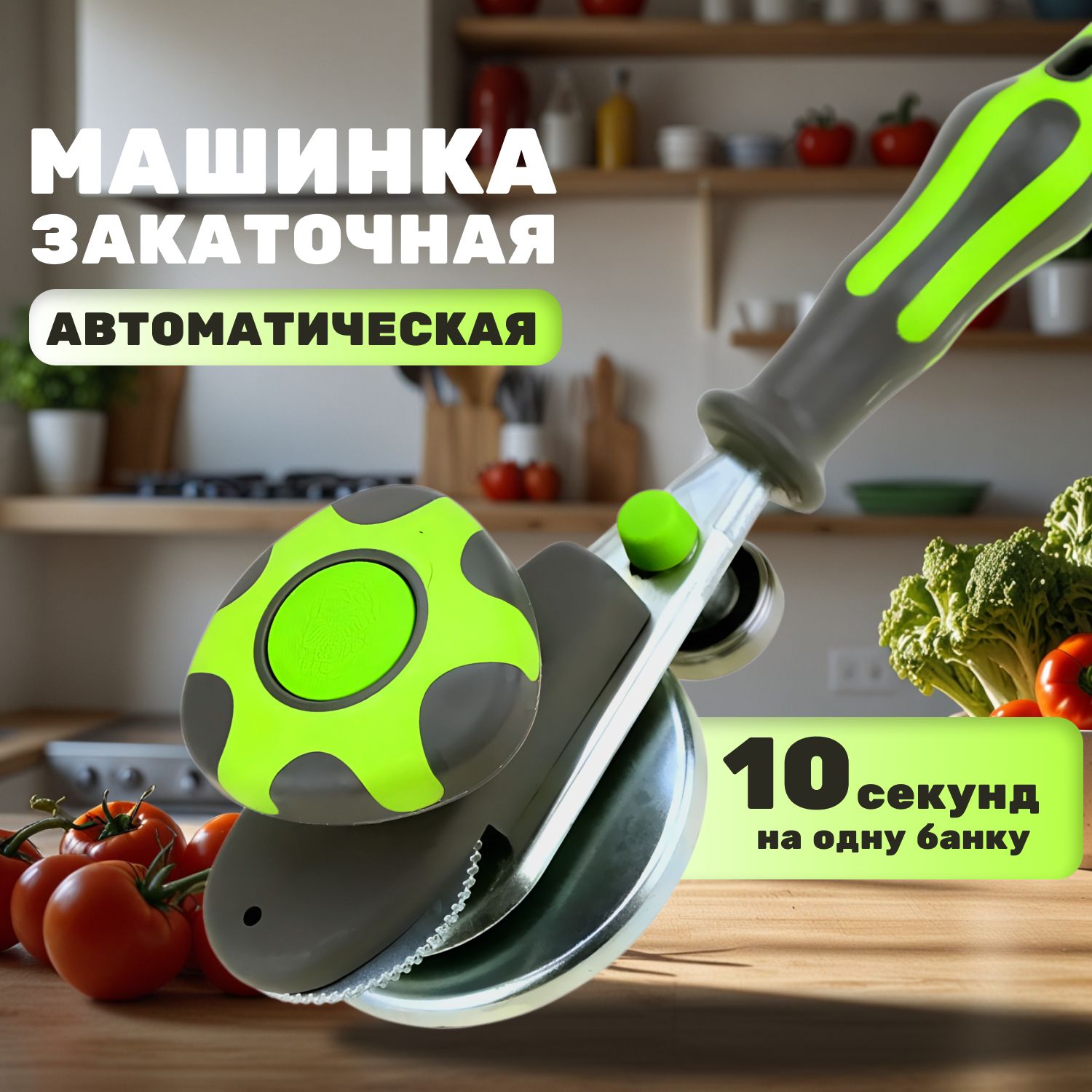 Закаточная машинка для банок автомат / Закатка для банок / Щелчок для консервирования