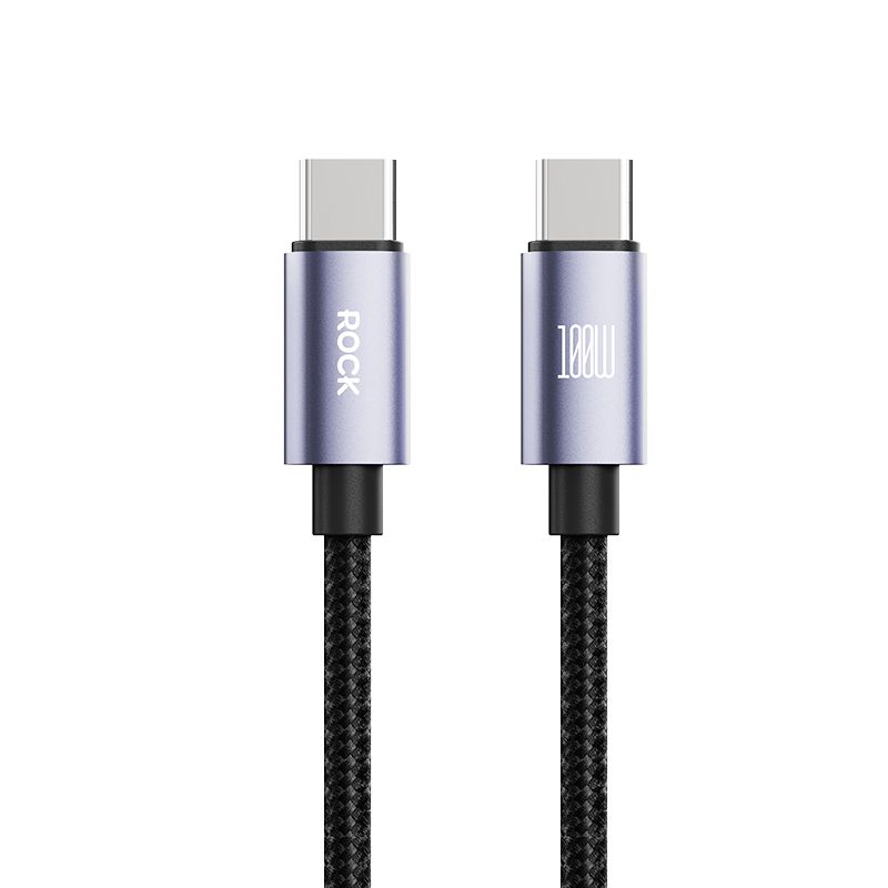 Кабель зарядный ROCK Deep Indigo Series C TO C 60W Fast Charge Data Cable