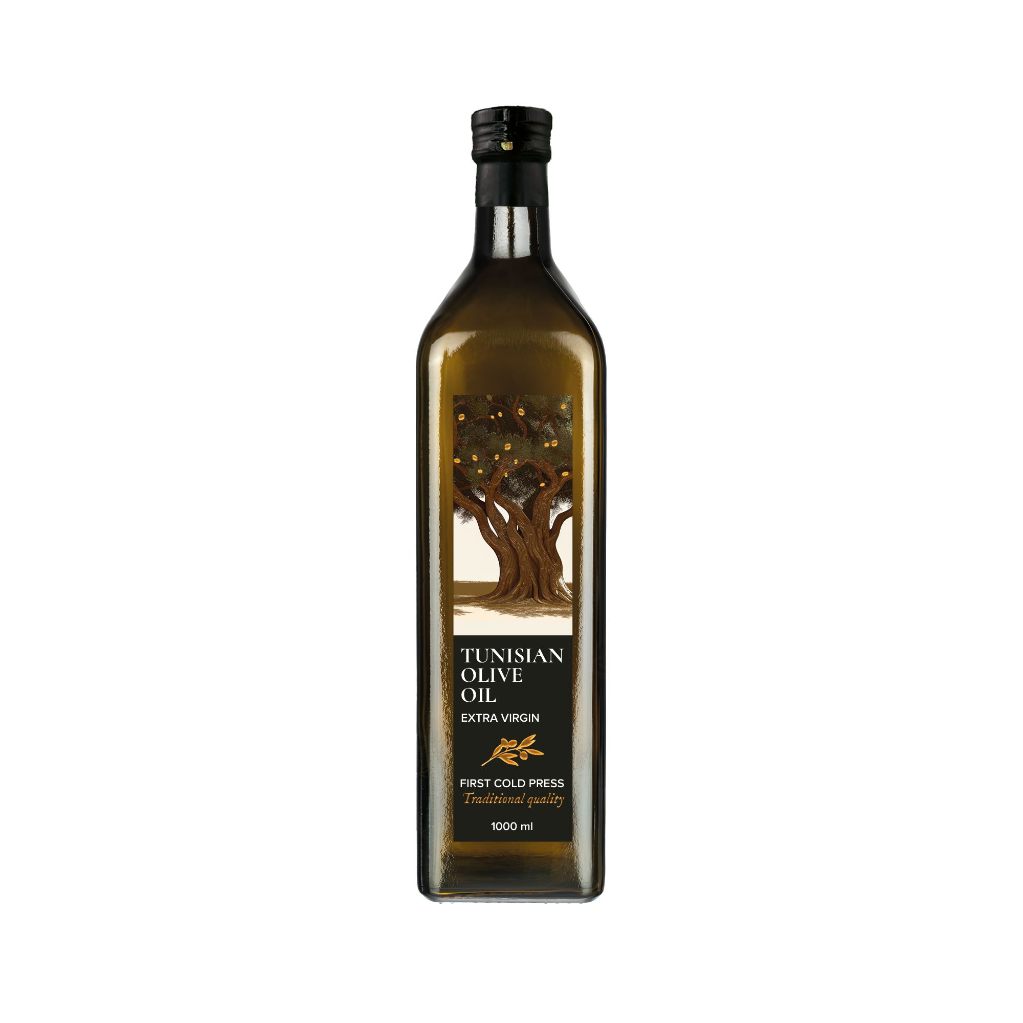 Масло оливковое нерафинированное Extra Virgin, TUNISIAN OLIVE OIL 1000 мл, Тунис