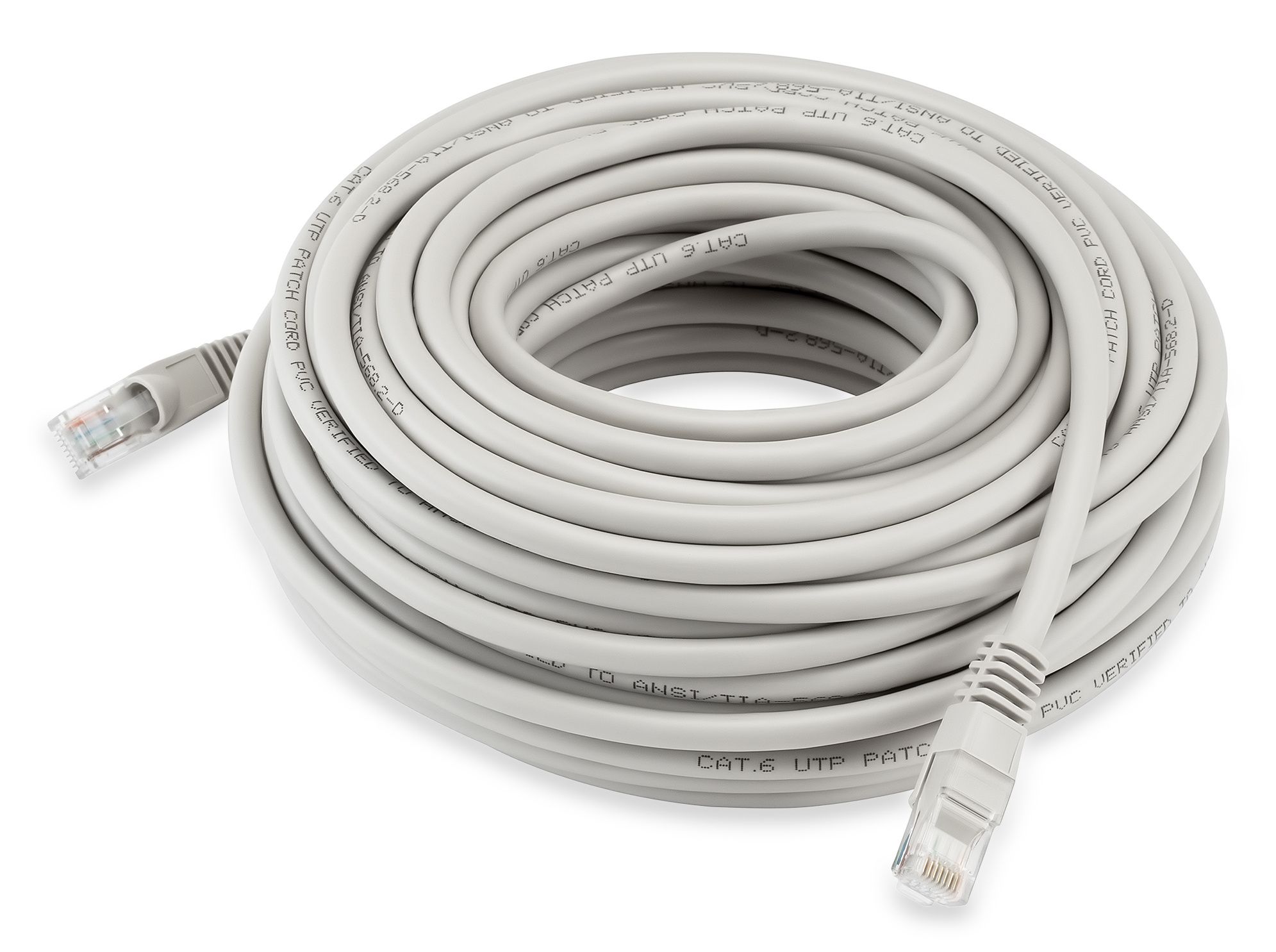 ПатчкордBuroUTP4парыcat6CCAmolded20мсерыйRJ-45(m)-RJ-45(m)