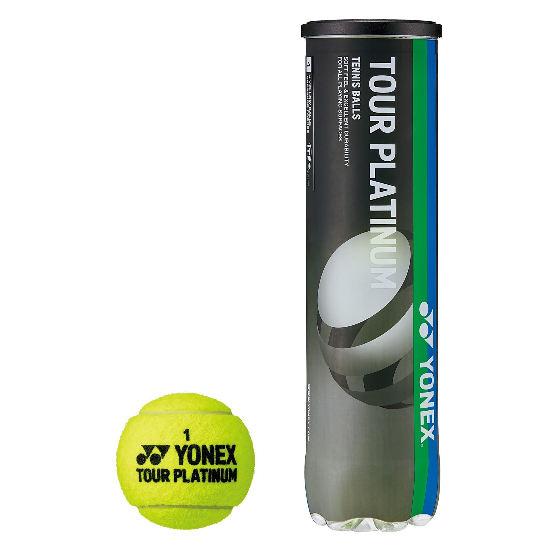 Yonex Мяч теннисный, 4 шт