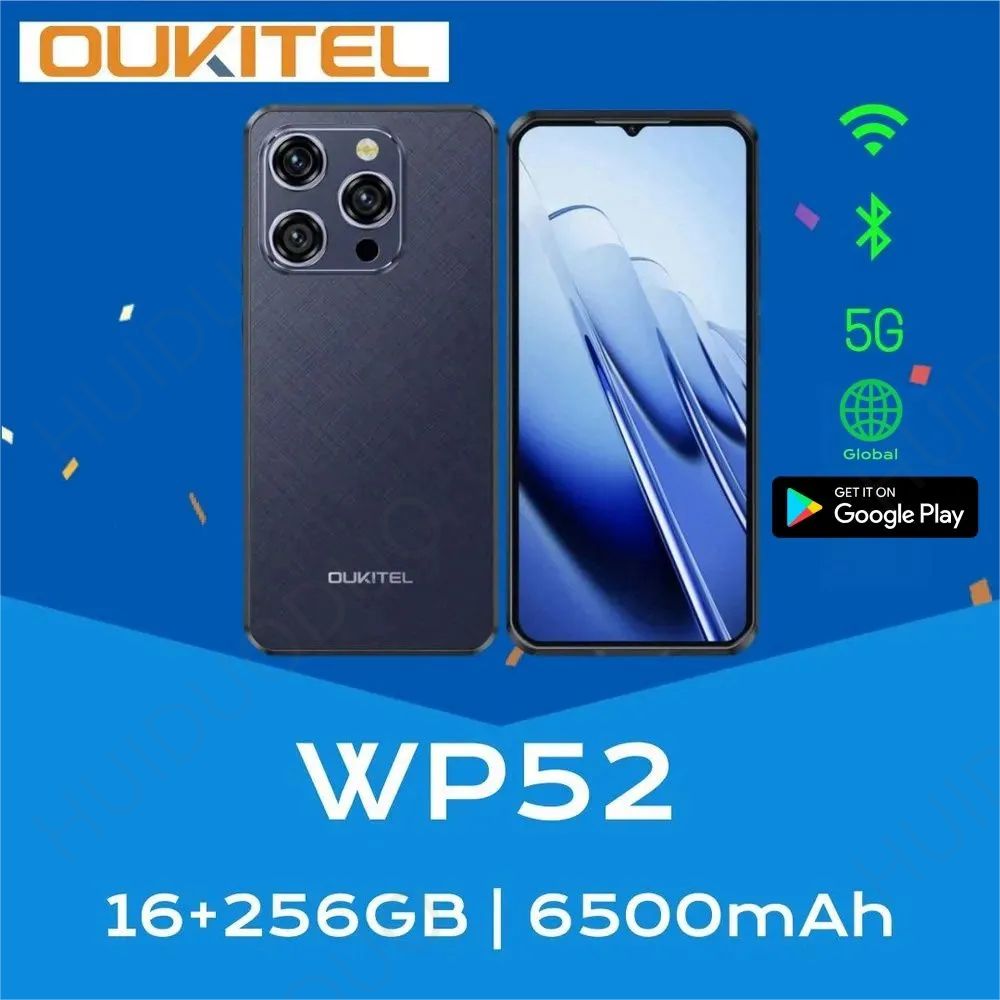 OukitelСмартфонOukitelWP52Global16/256ГБ,синий