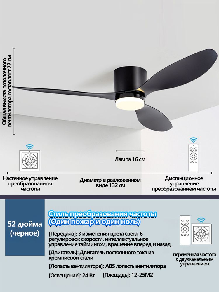 HOMELINKПодвеснойвентиляторZYJ287f,черный