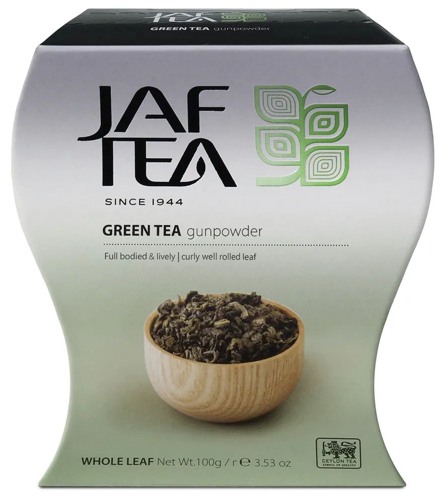 ЧайцейлонскийJAFTEA"Gunpowder"зеленыйлистовой,сортGunpowder,100г.