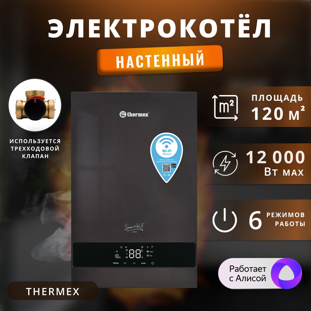 Электрический котел Thermex Wi-Fi 12 кВт.