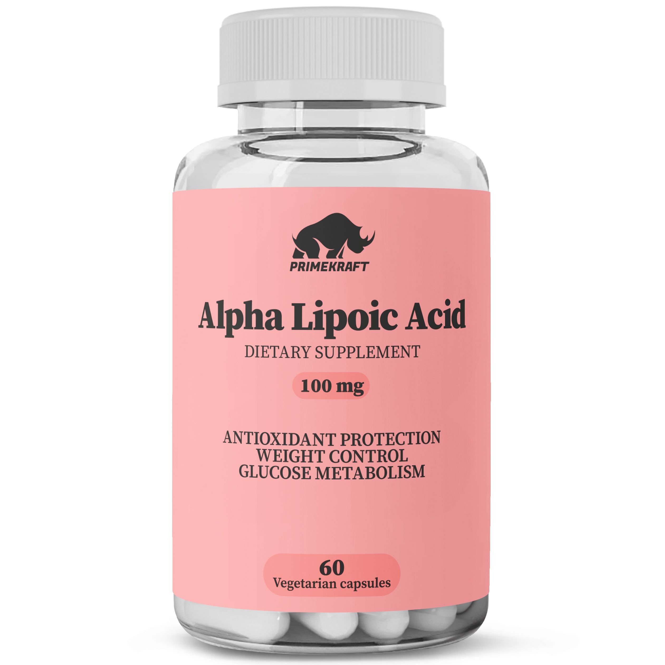 Альфа-липоеваякислотаPrimeKraftAlphaLipoicAcid100mg-60вег.капсул