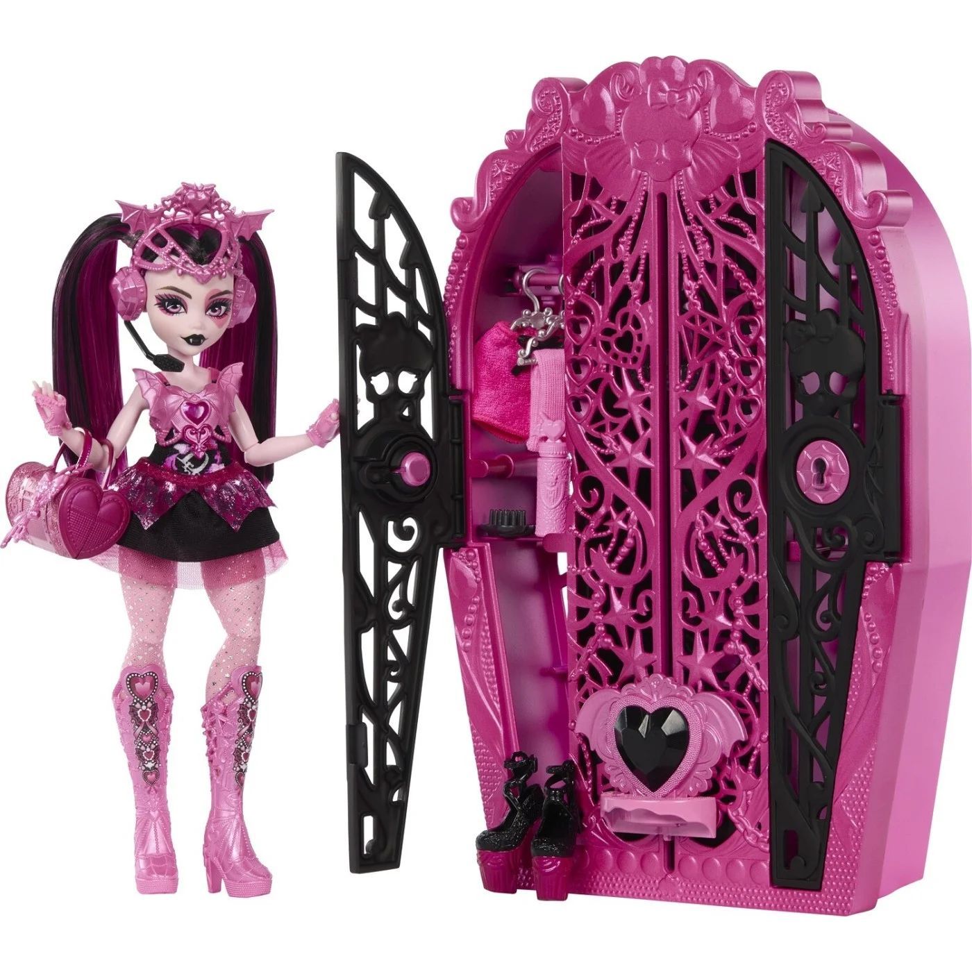 Кукла Monster High Skulltimate Secrets Draculaura "Монстер Хай Дракулаура шкаф с секретами", HXH84